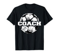 Soccer Coach Soccer Ball Split Funny T-Shirt - Minimalist Print Unisex