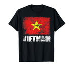Vietnam Vietnamese Flag T-Shirt - Graphic Print for Adults
