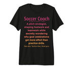 Funny Soccer Coach Tri Blend T-Shirt - Aesthetic Graphic for Adults