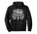 Soccer Ball Heart Skeleton Hoodie - Casual Everyday Wear Men Women