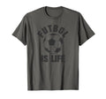 Futbol Is Life Soccer T-Shirt - Minimalist Print Unisex