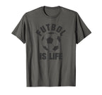 Futbol Is Life Soccer T-Shirt - Minimalist Print Unisex