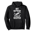 My Nephew Soccer Keeper Aunt Soccer Goalie Hoodie - Graphic Print Unisex