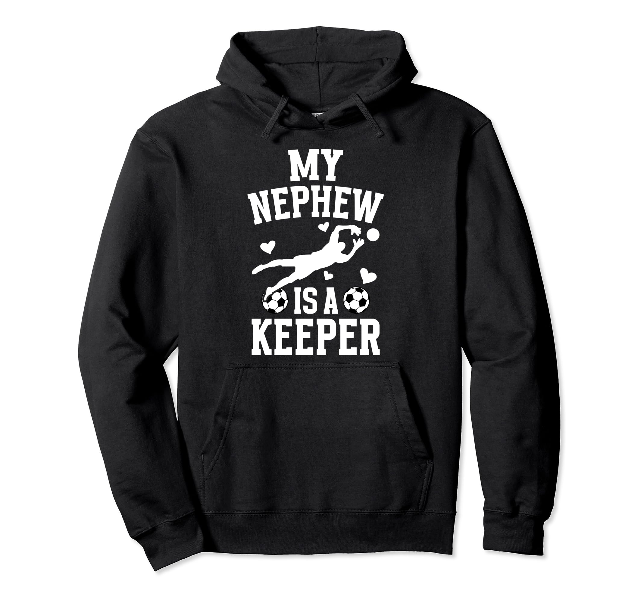 My Nephew Soccer Keeper Aunt Soccer Goalie Hoodie - Graphic Print Unisex