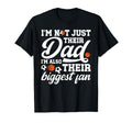Their Biggest Fan Soccer Basketball Dad T-Shirt - Graphic Print Men Women
