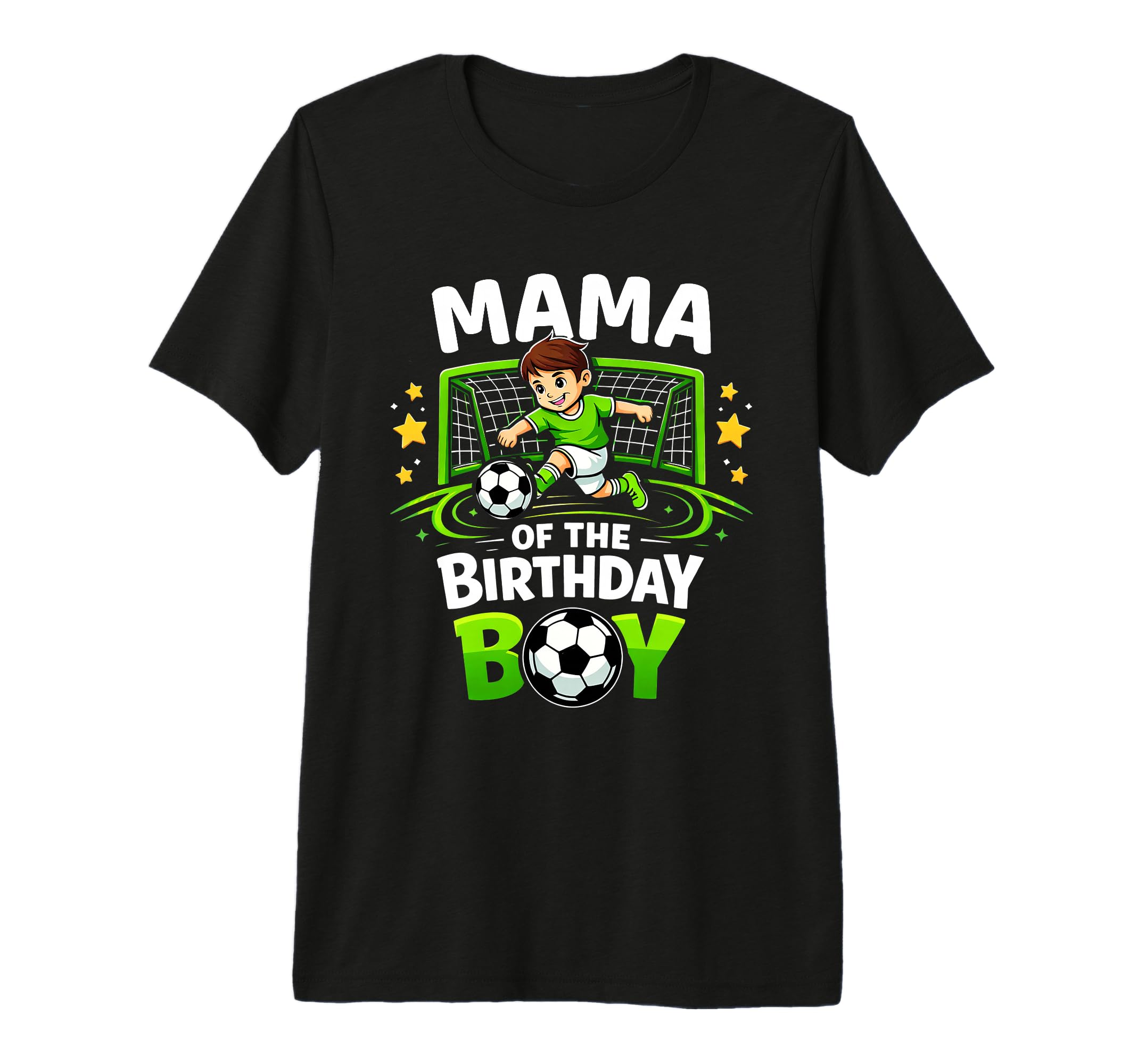 Mama Birthday Soccer Ball Funny T-Shirt - Fun Novelty Design for Adults