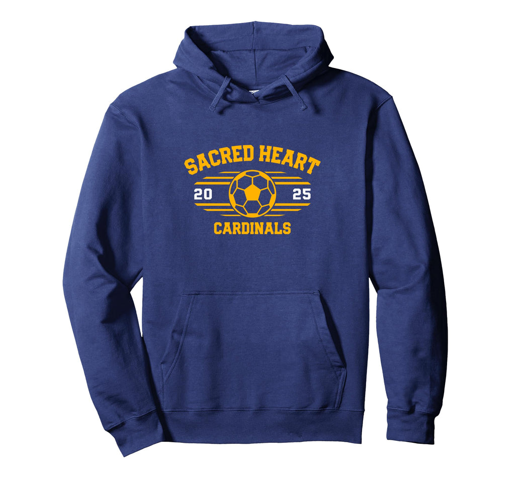 Sacred Heart Cardinals Soccer Ball 2025 Hoodie - Unique Graphic for Adults