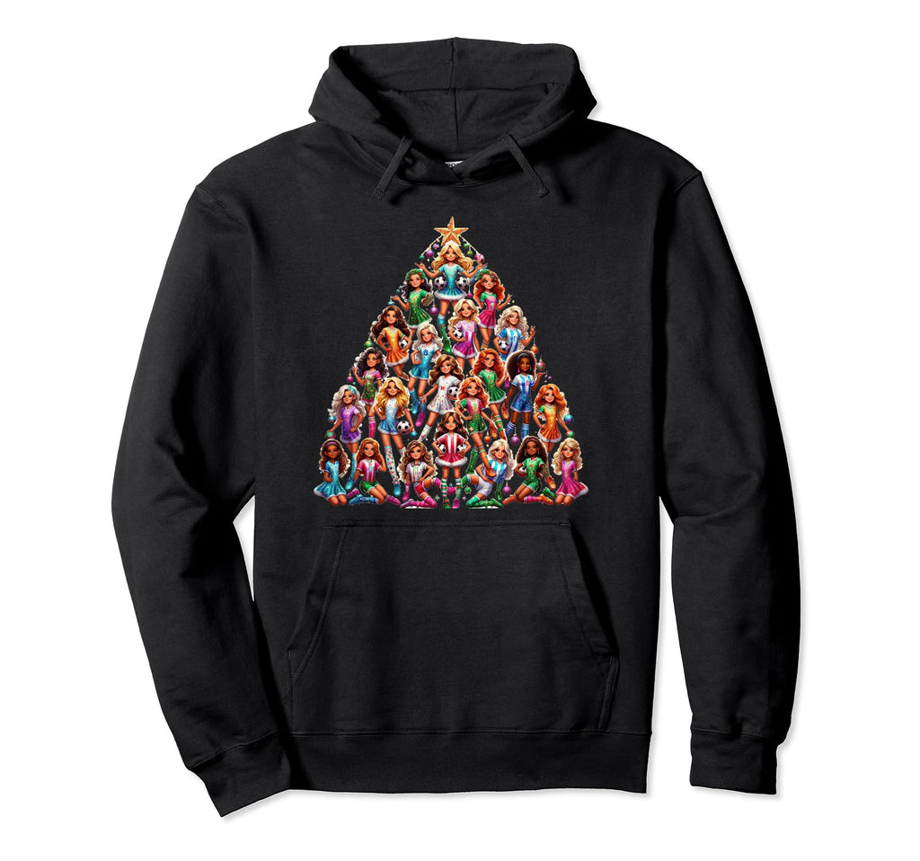 Soccer Tree Holiday Soccer Team Hoodie - Novelty Apparel for Adults