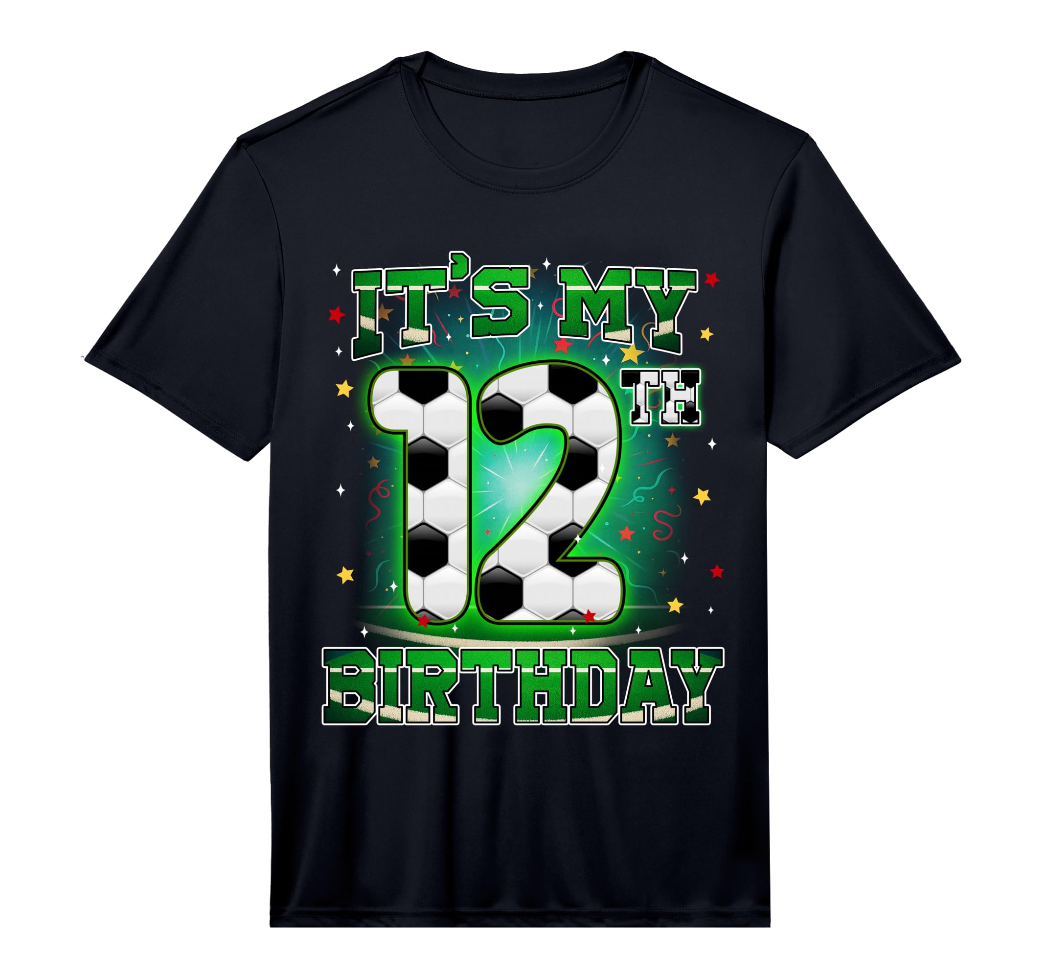 Its My 12Th Birthday Soccer 12 T-Shirt - Fun Novelty Design for Adults