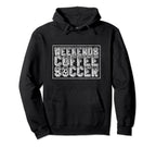 Funny Soccer Player Coffee Soccer Fans Hoodie - Graphic Print Men Women