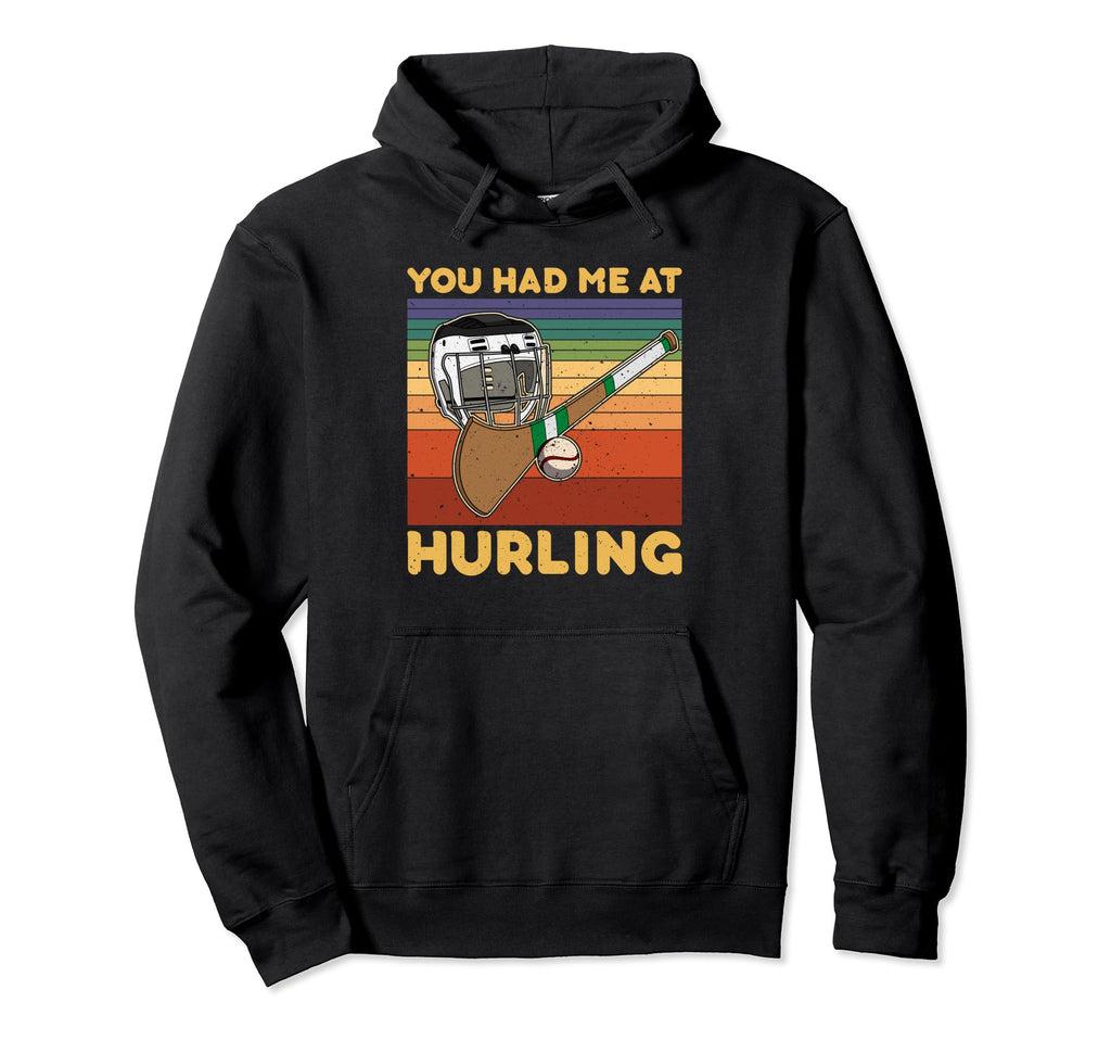 Hurling Helmet Athletic Goalkeeper Hoodie - Minimalist Print Unisex