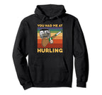 Hurling Helmet Athletic Goalkeeper Hoodie - Minimalist Print Unisex