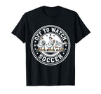 Off To Watch Soccer Silly Goose Funny T-Shirt - Unique Graphic Unisex