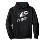 France Soccer Fan Flag Football Sports Hoodie - Minimalist Print Men Women
