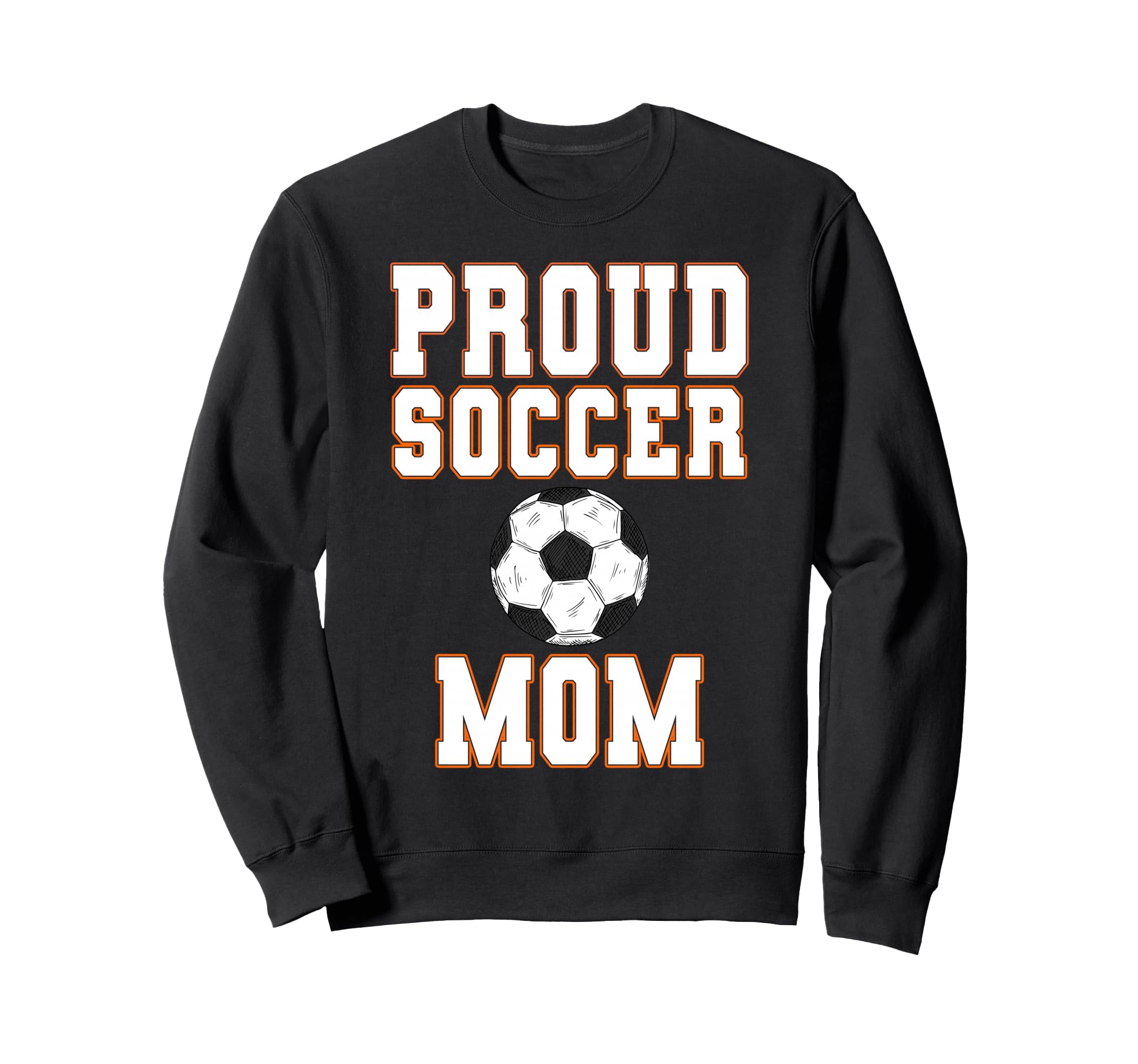 Proud Soccer Mom Game Day Sports Sweatshirt - Custom Art Print for Adults