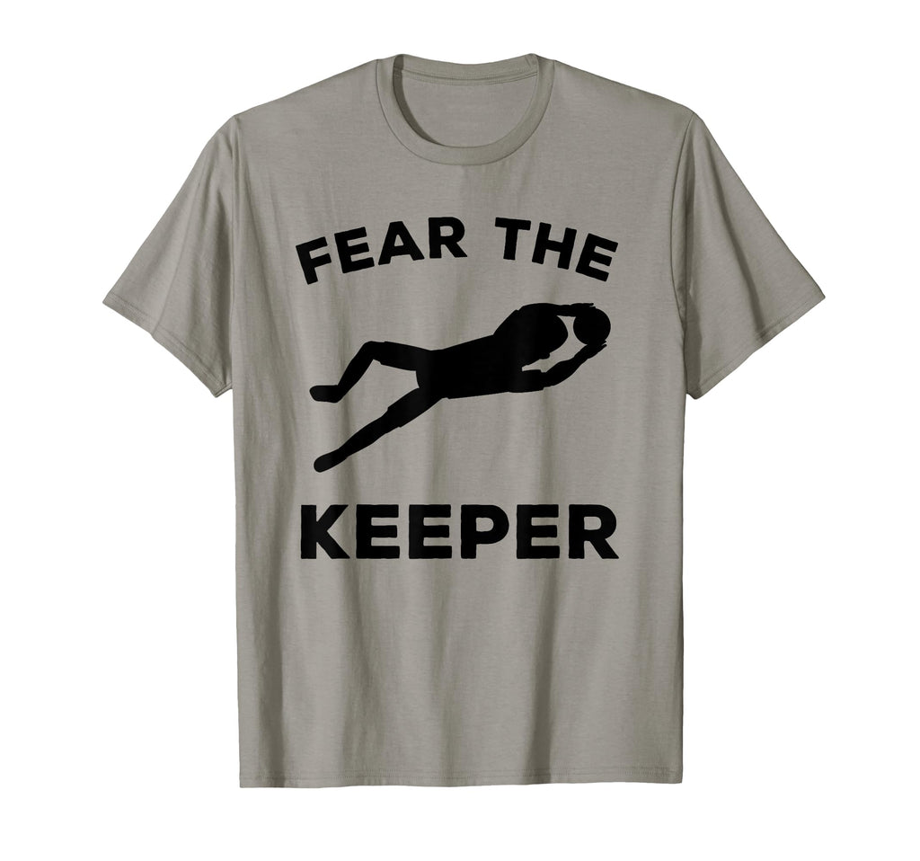 Fear Keeper Soccer Goalie T-Shirt - Unique Graphic Men Women
