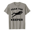 Fear Keeper Soccer Goalie T-Shirt - Unique Graphic Men Women
