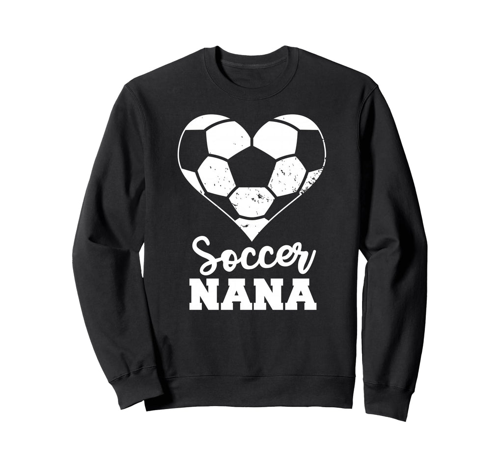 Soccer Nana Heart Funny Soccer Sweatshirt - Minimalist Print Men Women