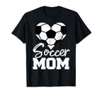 Soccer Mom Heart Funny Heartfelt Love T-Shirt - Custom Art Print Men Women