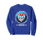 American Flag Soccer Team Womens Sweatshirt - Streetwear Style Unisex