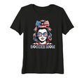 Womens Patriotic Soccer Mom T-Shirt - Casual Everyday Wear Men Women