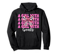 Goals Soccer Coquette Bow Hoodie - Unique Graphic Unisex