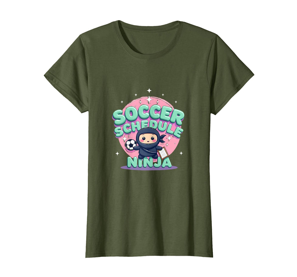 Soccer Schedule Ninja Soccer Mom T-Shirt - Aesthetic Graphic Men Women