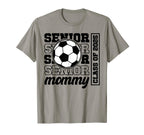 Soccer Senior Mommy Class 2025 Soccer T-Shirt - Graphic Print Men Women