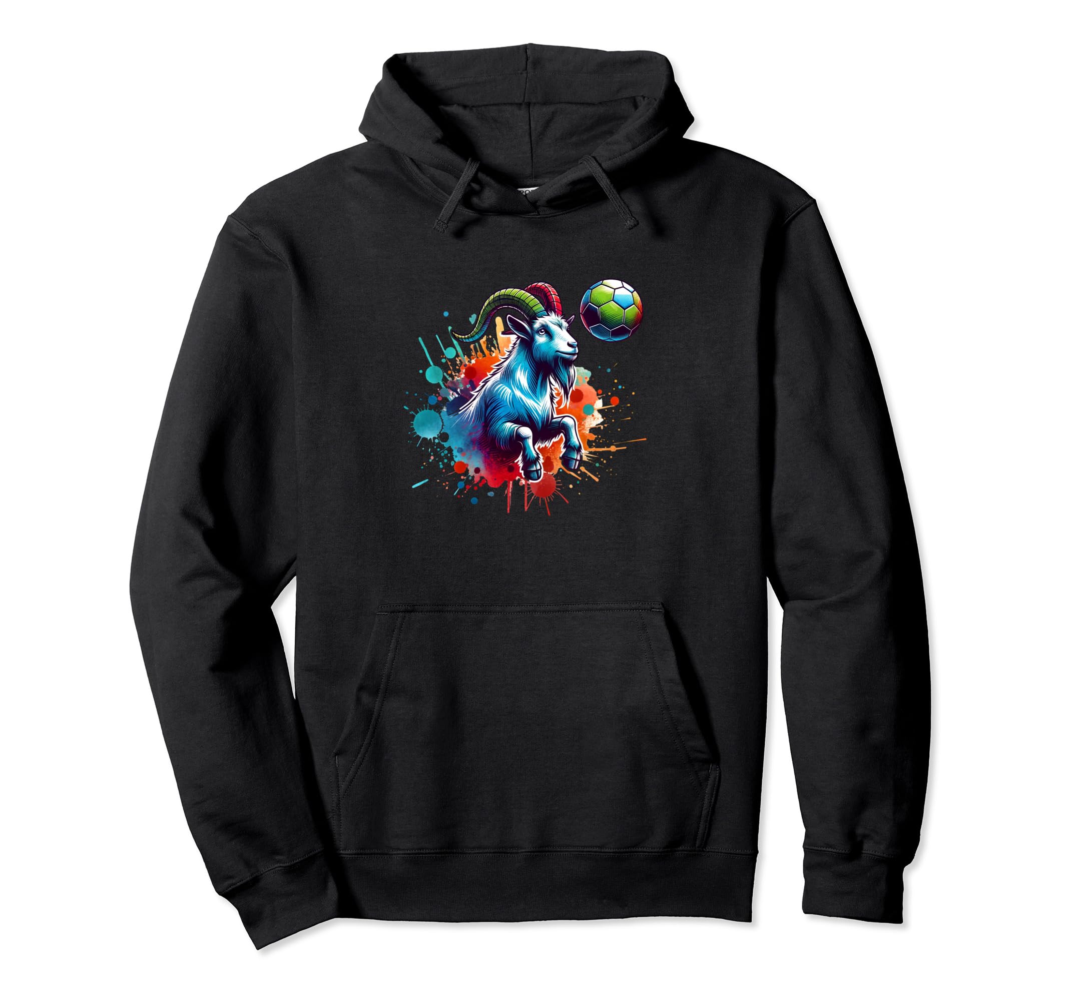 Goat Soccer Champion Player Ball Team Hoodie - Trendy Graphic for Adults