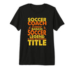 Mens Soccer Coaching Training Trainer T-Shirt - Unique Graphic Men Women