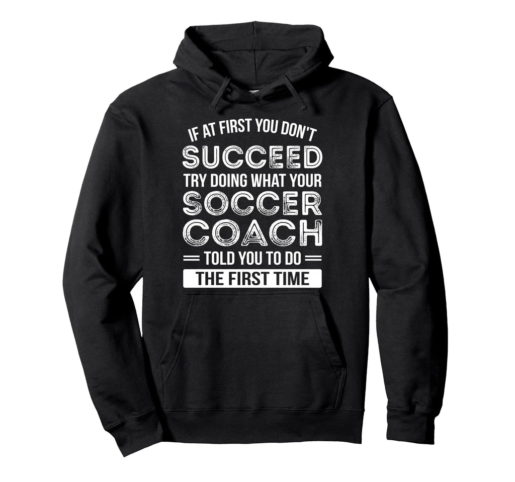 Soccer Coach Gift Funny Thank You Hoodie - Fun Novelty Design Men Women