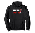 Jesus Saves Soccer Funny Soccer Goalie Hoodie - Fun Novelty Design Unisex
