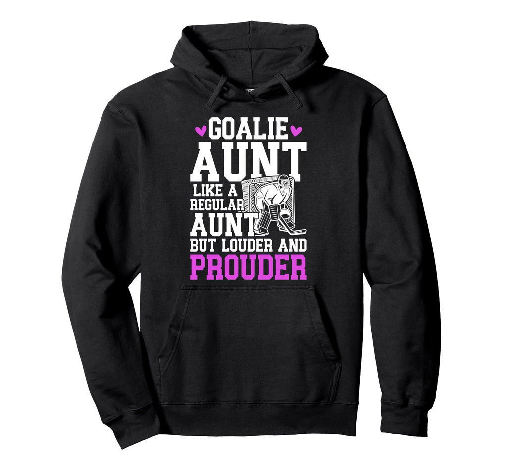 Hockey Goalie Aunt Definition Hockey Hoodie - Novelty Apparel for Adults