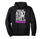 Hockey Goalie Aunt Definition Hockey Hoodie - Novelty Apparel for Adults