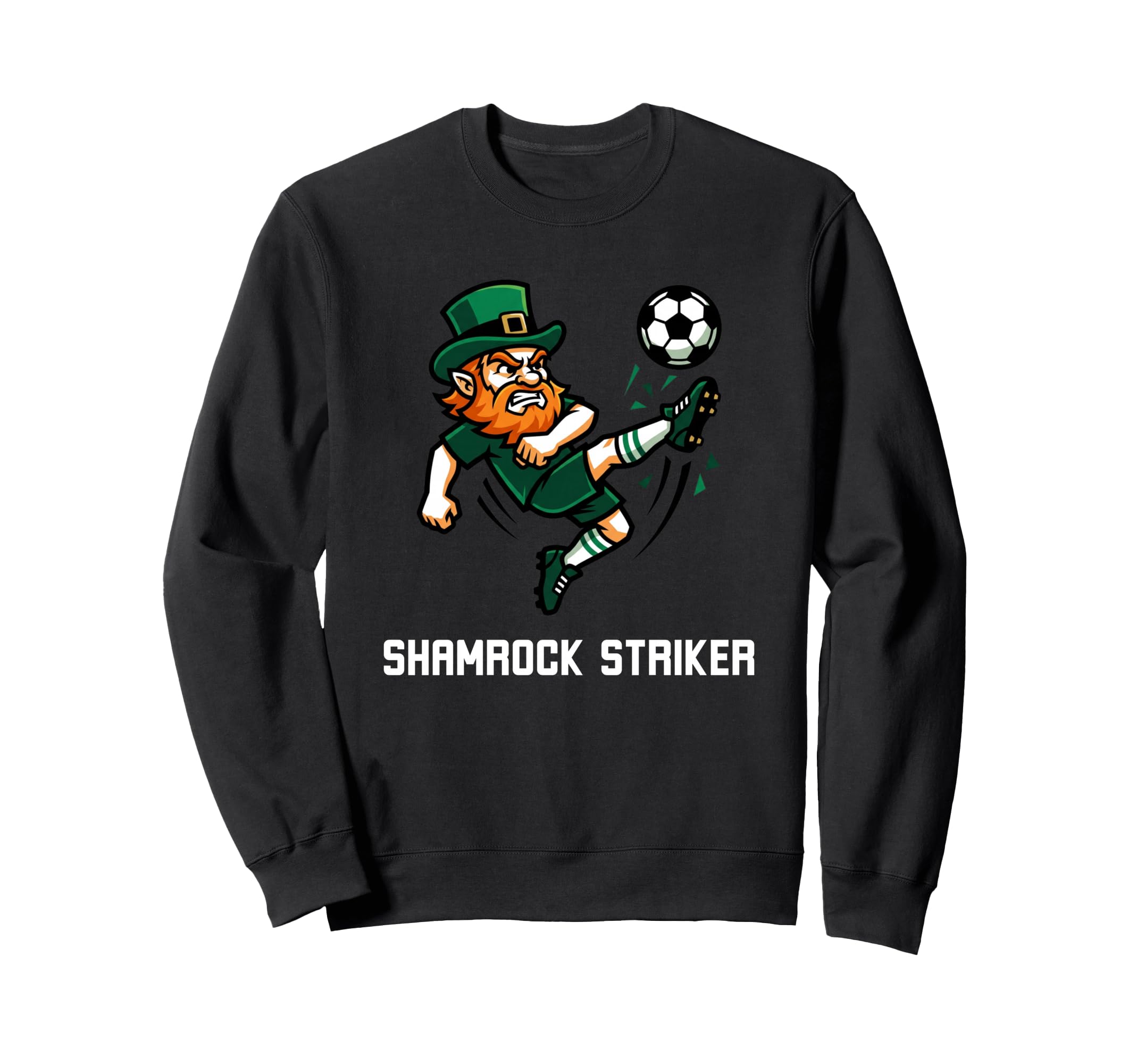 Shamrock Striker Leprechaun Sweatshirt - Casual Everyday Wear for Adults