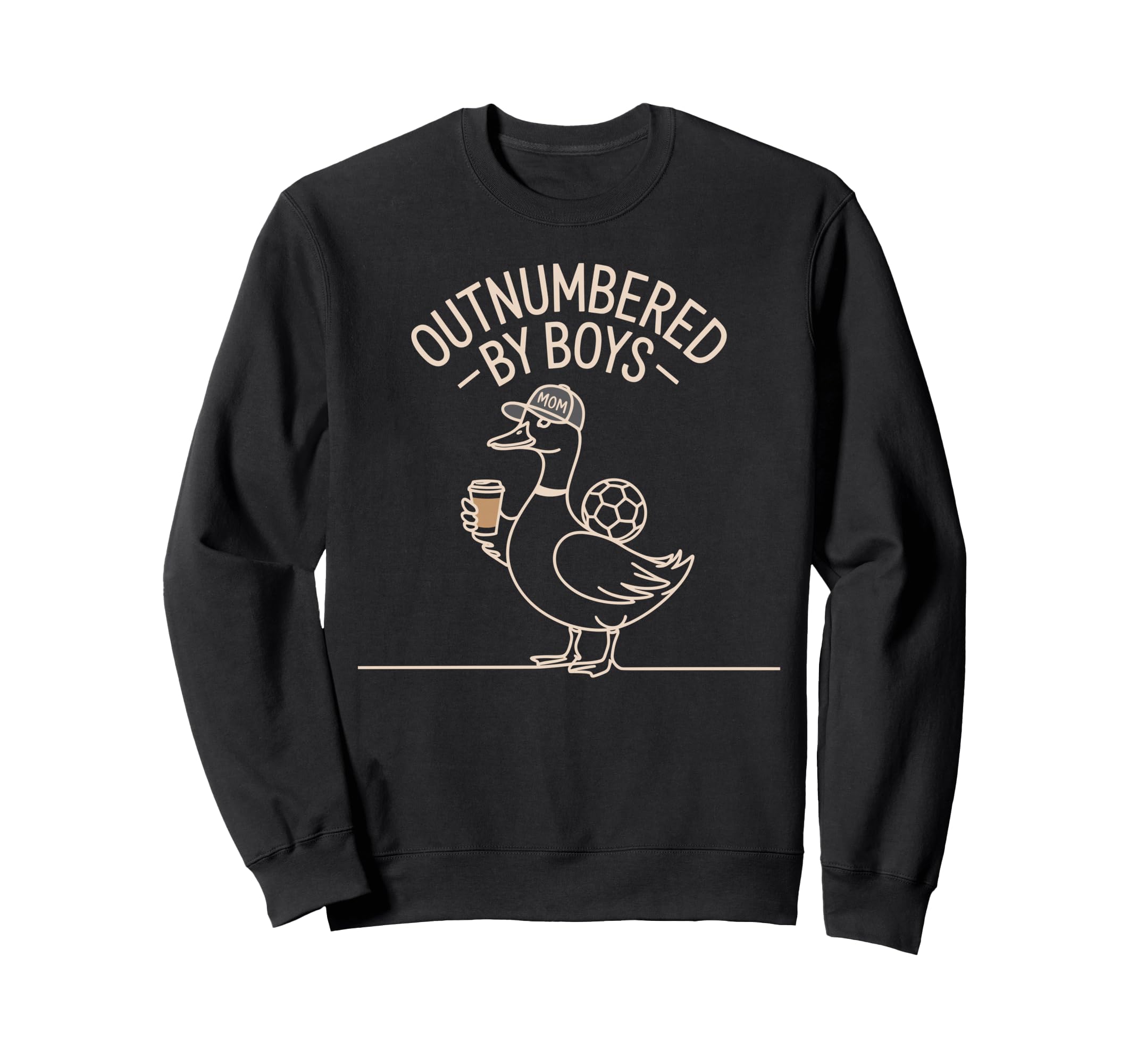 Outnumbered Funny Mom Goose Sweatshirt - Aesthetic Graphic for Adults