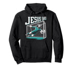 Jesus Saves Soccer Goalie Goalkeeper Hoodie - Novelty Apparel for Adults