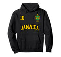 Jamaica Number 10 Soccer Team Sports Hoodie - Custom Art Print Men Women