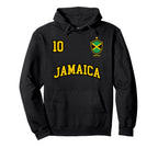 Jamaica Number 10 Soccer Team Sports Hoodie - Custom Art Print Men Women