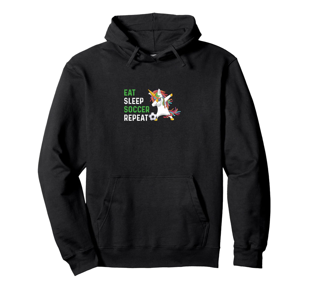 Funny Eat Sleep Soccer Repeat Hoodie - Aesthetic Graphic Unisex