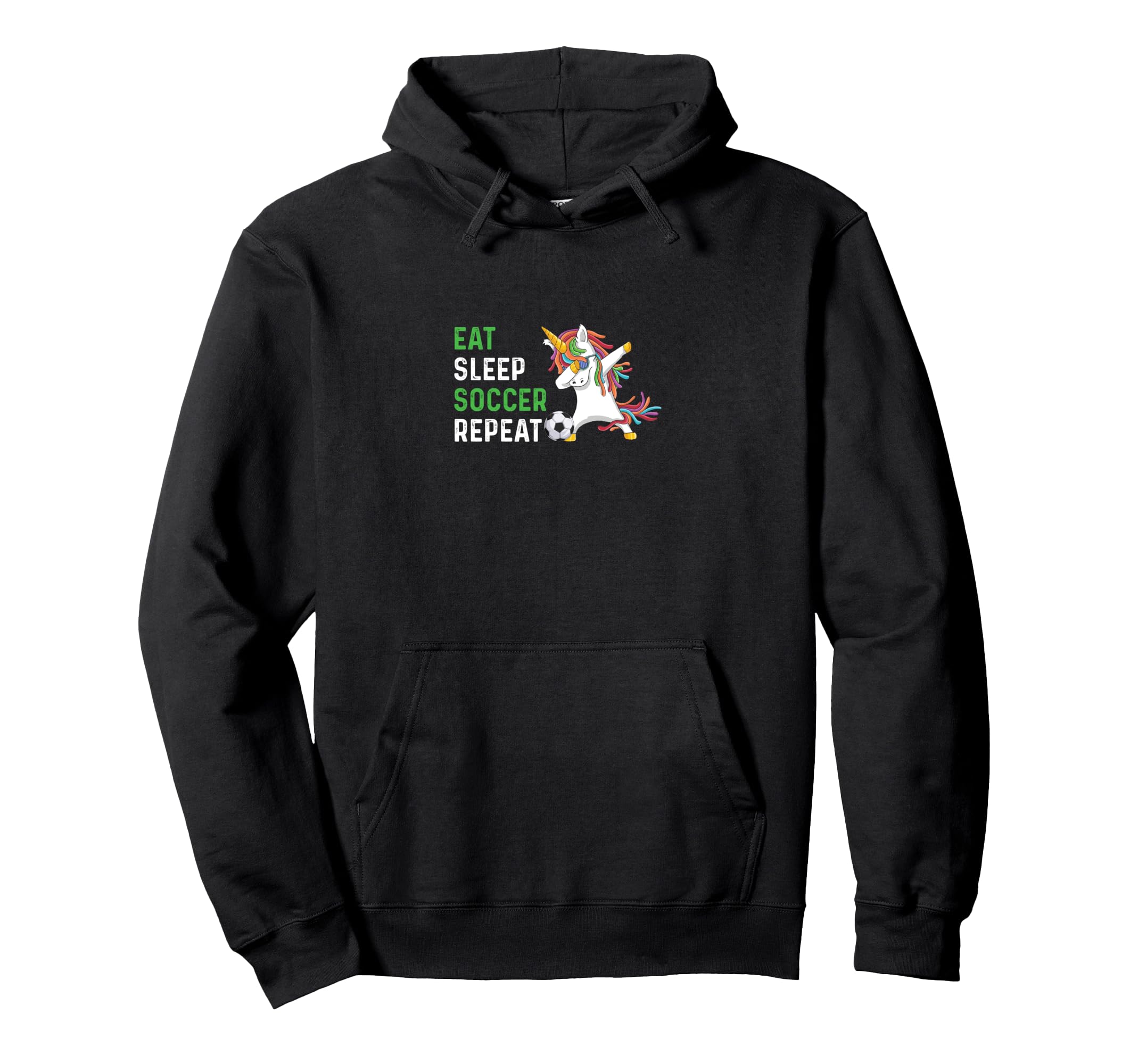 Funny Eat Sleep Soccer Repeat Hoodie - Aesthetic Graphic Unisex