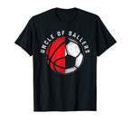 Uncle Ballers Basketball Player Nephew T-Shirt - Custom Art Print Unisex