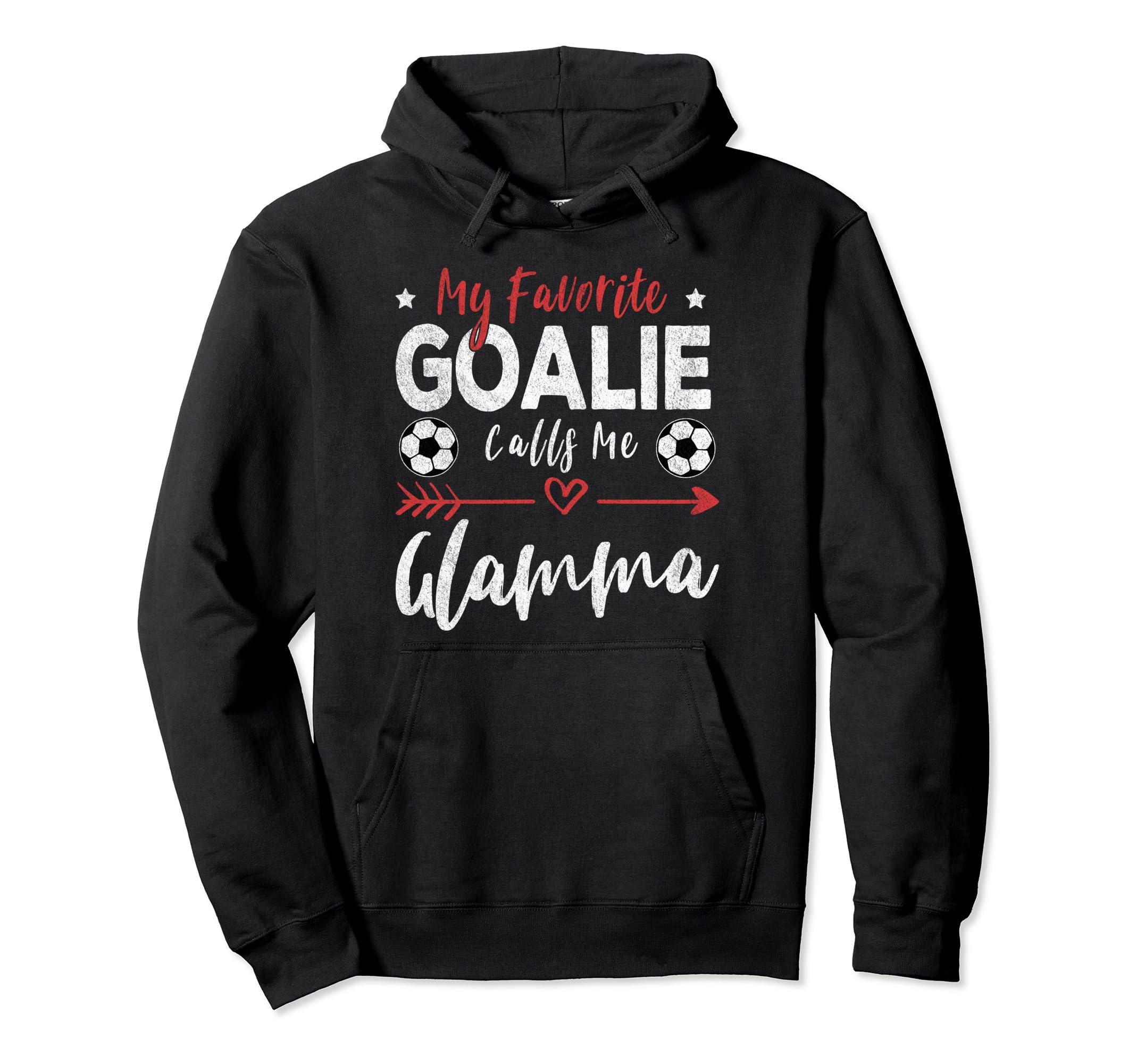 My Favorite Goalie Calls Me Glamma Hoodie - Trendy Graphic for Adults