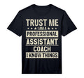 Mens Assistant Coach Dad Professional T-Shirt - Unique Graphic for Adults