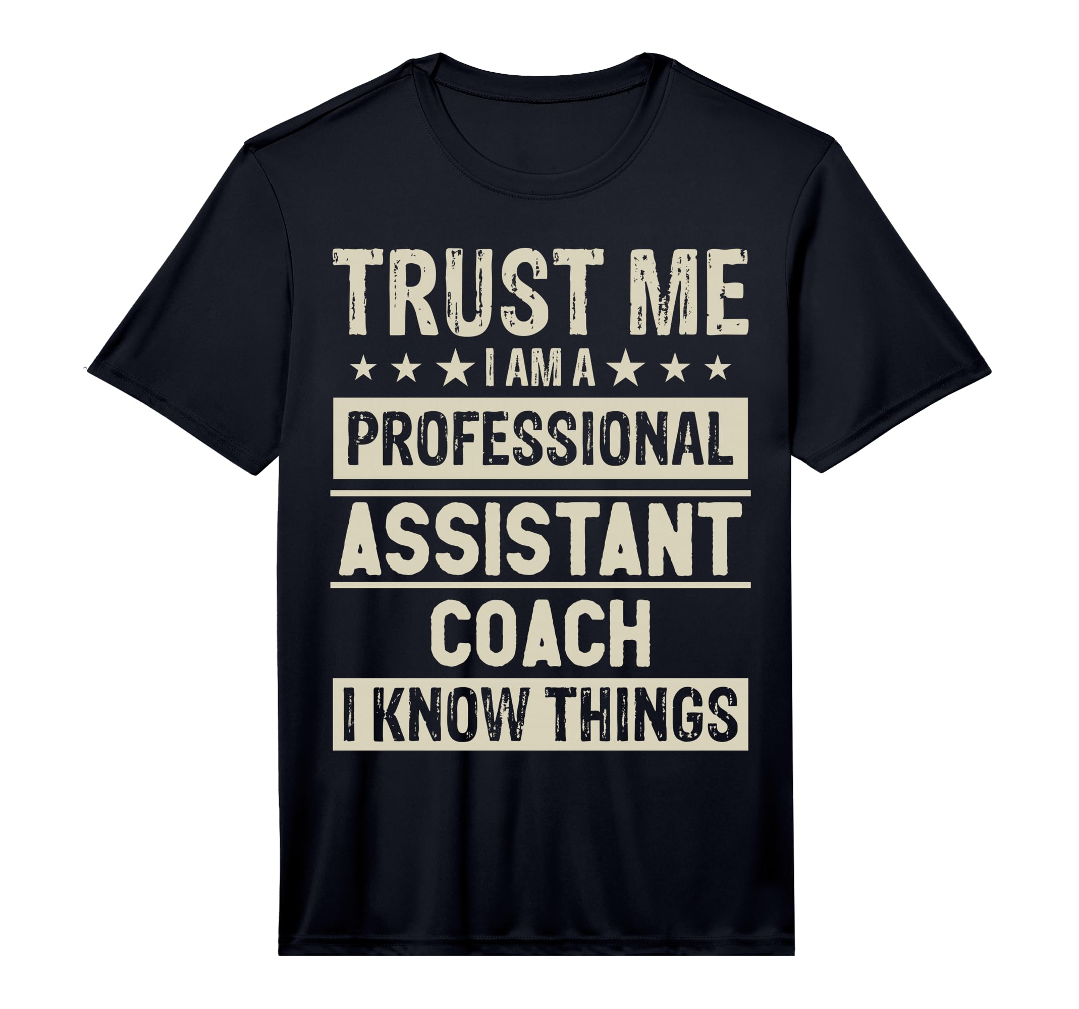 Mens Assistant Coach Dad Professional T-Shirt - Unique Graphic for Adults