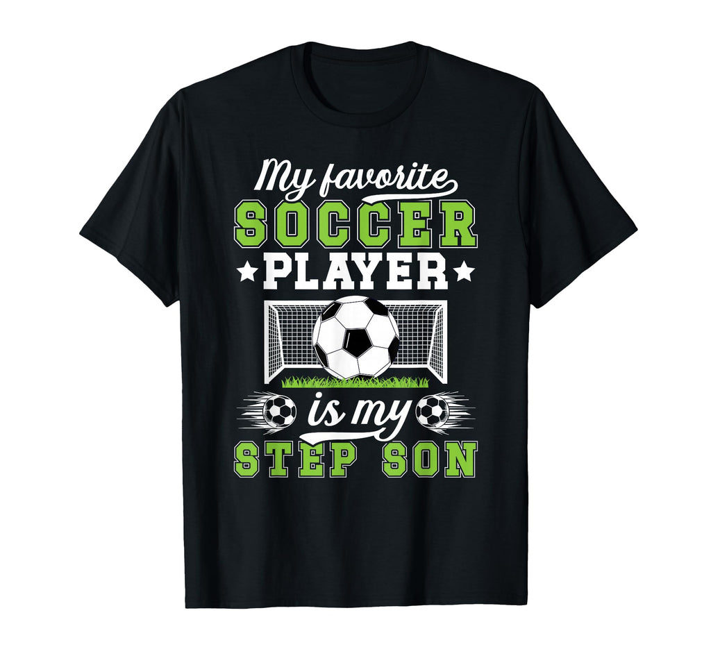 Proud Soccer Step Dad Soccer Player T-Shirt - Unique Graphic Unisex
