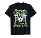 Proud Soccer Step Dad Soccer Player T-Shirt - Unique Graphic Unisex