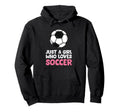 Just Who Loves Soccer Hoodie - Streetwear Style Men Women