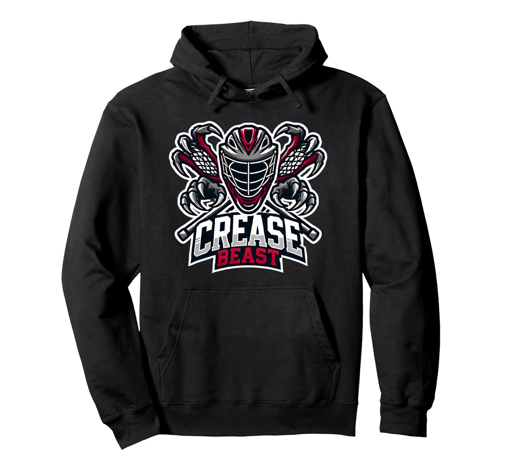 Lacrosse Goalie Crease Beast Funny Hoodie - Custom Art Print Men Women