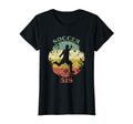 Soccer Sis Distressed Sister Soccer T-Shirt - Novelty Apparel for Adults